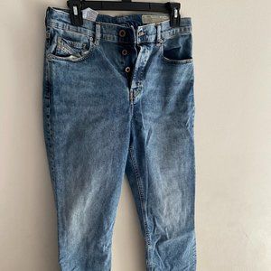 DIESEL Women's Blue Boyfriend Jeans